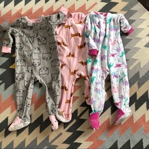 Fleece footed PJs